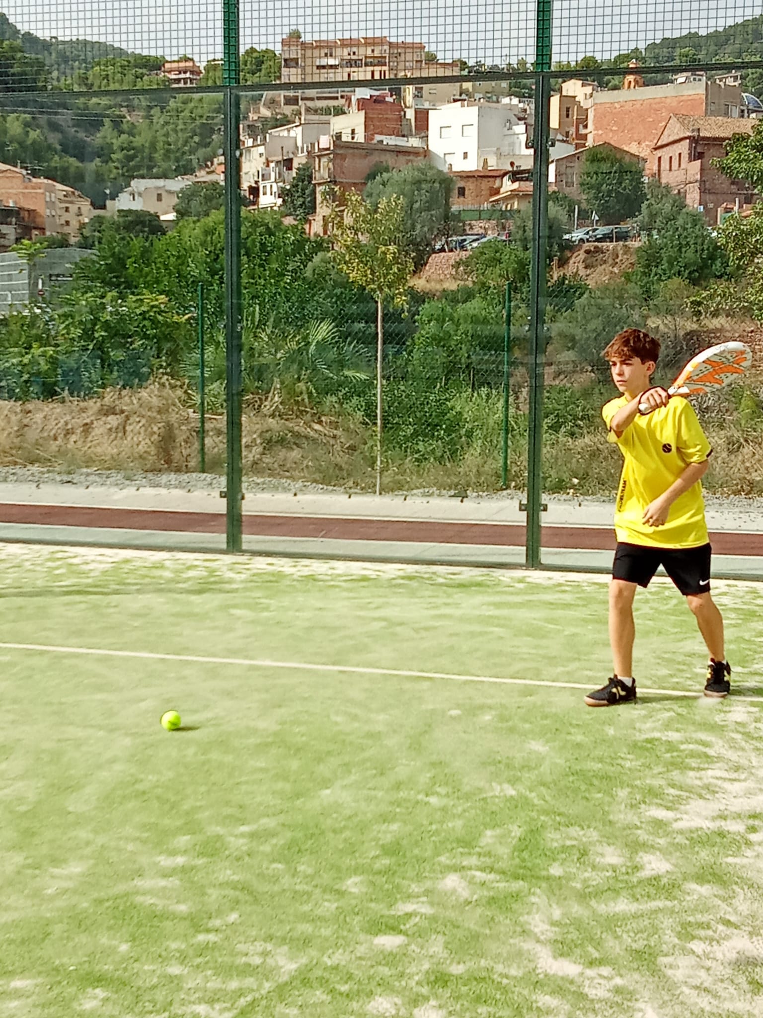 Camiseta Pádel Amarillo Canario