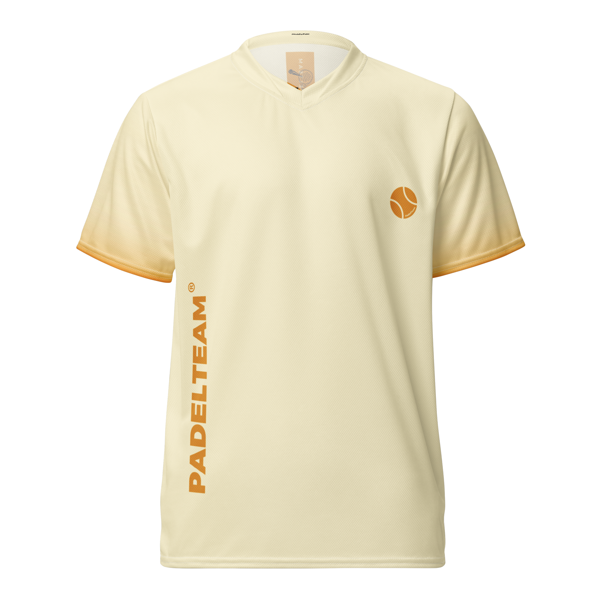 Camiseta Pádel Amarillo Crema
